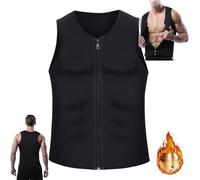 Hehimin Protechshield Nano Tech Protection Vest,2024 New Protechshield Protection Vest,Mens Compression Tank Top with Zipper Body Shaper (UK, Alpha, M, Regular, Regular, Black)