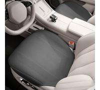 HEHKJDNBY Breathable Car Seat Covers, Compatible with Heated & Ventilated Seats, Non-Slip Leather Seat Cushion Protectors, Universal Fit for Cars Trucks SUVs, All-Season Comfort (2 Pack Black)