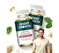 HEI-GHT & b-one supp-ort, bo-ne de-nsity enhanc-ement, Non-GMO, Gluten-Free, for Men & Women,1PC (2)