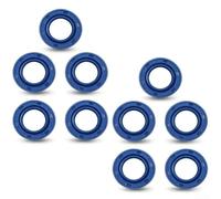HEIBTENY 10 Pack Blue Crankshaft Oil Seals Compatible with BR500 BR550 BR600 BR700 Backpack Blowers, For Replacement Parts for Garden Outdoor POWERs Equipment Maintenance
