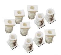 HEIBTENY 10 Pcs Rubber Cable Gland Connectors Strain Relief Cord Sleeves for Power Tools Electric Drill Wire Protection Black or White 2.8mm to 5.6mm(2.8MM-white)
