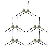 HEIBTENY 10 Pcs Side Brushes Replacement Parts Accessories for OKP K2, K2P, K3, K4, K5, K7, K8 and for M210, M210S, M210B, M213 Robot Vacuum Cleaner Replacement Set