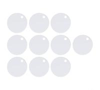 HEIBTENY 10 pcs Toilet Seat Screw Covers White Plastic Decorative Waterproof Anti-Rust Hinge Protection 50 mm 60 mm 65 mm Bathroom Replacement Parts(65mm)