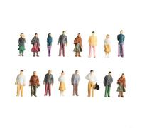 HEIBTENY 100PCS DIY Mini Figures for Sand Table Models 1:50 1:75 1:100 Scale Colored People ABS Miniatures for Dioramas Scene Matching Garden Railway Landscape Architecture(1:100)