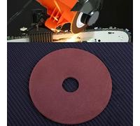 HEIBTENY 105mm Grinding Wheel Disc for Chainsaw, 3/8" & .325 Pitch Chain Sharpener, Non-Woven Ceramic Grinder Accessory for Petrol Saw For Edge Polishing, 105x3.2x22mm