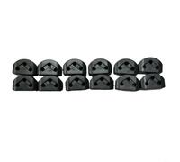 HEIBTENY 12PCS Guitar String Retainer Triple-Cornered String Guide for Classical Flamenco Guitar and Ukulele, Composite Material Chord Tie to Reduce Friction and Extend String Life,(Black)