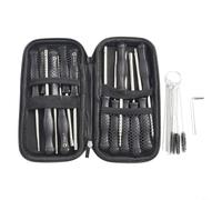 HEIBTENY 14-Piece Carburettor Adjustment Tool Screwdriver Set for Chainsaw Eater Trimmer, Thread Cutter, Leaf Blower, Hedge Trimmer, 14 Screwdrivers, 1 Cleaning Brush
