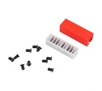 HEIBTENY 15mm Square Indexable Carbide Inserts for Woodworking Spiral Planer Head, 4-For Edge Reversible Cutter 15x15x2.5mm with 30 Degree Angle for Hardwoods, MDF and