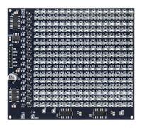 HEIBTENY 16X16 LED For Matrix Display DIY Soldering Kit With 300 For SMD Components Pre-programmed Animation Practice Board For Electronics Learning 5V DC Operation