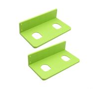 HEIBTENY 2-Pack 18V Battery Holder Wall Mount Hard ABS Storage Rack Organizer ONE+ P102 P103 Drill Tool Bracket, For Garage Workshop Shelf Truck Green