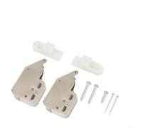 HEIBTENY 2-Pack Spring Loaded For Mini Tip Catch Latches For Caravan Boat Cupboard Cabinet Doors Push To Close Lock Metal Roller Keeper RV Trailer Camper Storage