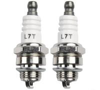 HEIBTENY 2 PCS RJ19LM for Spark Replacement for Champion Mowers, WR11EO 2513202 BS19LM, for M14 x 9.5 mm Thread, 20.8 mm Hex, Resistor Suppressed, 0.8 mm Electrode Gap