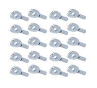 HEIBTENY 20pcs Cable Eyelet Terminal Stopper for Gym Pulley Machine, Iron Wire Rope Port Joint for 5mm 6mm Steel Cables, Fitness Equipment Accessories for Home Commercial Lat(for 5mm)