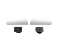 HEIBTENY 2Pcs Car Blind Spot Mirrors 360° Rotation Wide Angle Convex Rear View Mirror Adjustable Safety Auxiliary Mirror For Cars Trucks And SUVs Glass And ABS