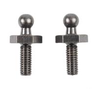 HEIBTENY 2pcs Marine Snaps Fastener Copper Screws M4x10mm for Canvas Boat for BIMINI Top Truck RV Yacht Cover Awning Tarp Saltwater Resistant Deck Hardware Silver Black(Black)