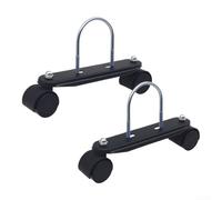HEIBTENY 2pcs Movable Casters for Electric Heater, with U-Shaped Bracket, for Patio Heaters, Base Support Wheels, Plastic Construction, Stable Safety Design