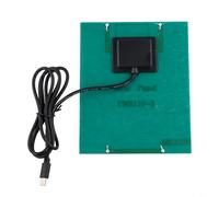 HEIBTENY 2W 12V Solar Panel with Type C Output, Polycrystalline Silicon Charger for Security Cameras and 9-12V Devices, Weatherproof for Outdoor Power Supply with 1M Cable, Black