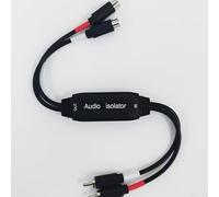 HEIBTENY 3.5mm Audio Ground Loop Noise Isolator, Hum For Eliminator Filter for Car Home Stereo, Static Interference for Clear Sound, and PLAYs, Black, 30cm Cable(Double-headed)