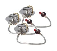 HEIBTENY 3 PCS Portable Windproof Camping Gas Stove, 3200 W Stainless Steel Camping Stove Gas Stoves, Outdoor Cooking Stoves Split Burner For Trangia for Hiking, Trekking(3 PCS)