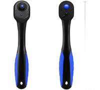 HEIBTENY 3 Piece Ratchet Wrench Sets 1/4 3/8 1/2 Inch, 72-Tooth Curved Handle With Quick Release, For Cr-V Steel Bidirectional Spanner For Tight Spaces(F)