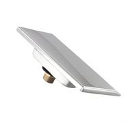 HEIBTENY 304 Stainless Steel Pool Waterfall Fountain Wall Mounted Water Feature with G1/2 Thread for Swimming Pools Spa Ponds Rectangle 19 x 10 x 5 cm Silver