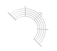 HEIBTENY 304 Stainless Steel Semi-Circular Oil Drain Rack 36X18cm Frying Drip Rack For Pots Multi-Use Steaming And Grilling Gadget With Hollow Strips For Quick