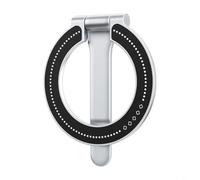 HEIBTENY 360° Magnetic Phone Holder, Foldable Metal Ring Stand with Strong Grip, For Multi-Angle Suspension, Portable Selfie Support, For Outdoor and Hands-Free Video Calls, Flame(Moonlight Silver)