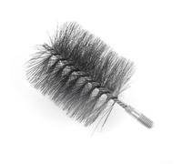 HEIBTENY 4 Inch Stove Pipe Brush Made of Steel Wire, Chimney Brush, Heating Boiler Brush, for Cleaning Chimneys, Boiler, Pipeline, Chimney Sweep Brush, Fireplace Brush