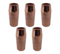 HEIBTENY 5-Pack Welding Nozzle 198855 5/8 Inch Copper Tip Compatible with For Miller Spoolmatic 15A 30A Pro XR Series for MIG Welding Gas Cooled Torch Accessories