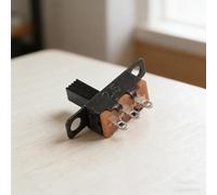 HEIBTENY 50Pcs SPDT Slide Switch Panel Mount, 2 Position 3 Pin Solder Lug ON/Off, 0.5A 50V DC Switch for DIY Electronics Audio Toys SS-12F15