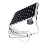 HEIBTENY 5W Solar Charging Panel with 300cm Cable for Ring Doorbell and Security Camera, Monocrystalline Silicon Solar Charger for 3V-5V Battery Devices(white)