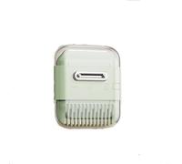 HEIBTENY 6-in-1 Hair Trimmer Comb Adjustable Multi-Function Styling Tool With Thinning And Bangs Cutting Anti-Static Teeth For DIY Home Grooming Portable ABS And(Green)