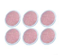 HEIBTENY 6 Pack Reusable Mop Pads For Bissell For Spinwave, Heavy Duty Scrubbing Cloths, Machine Washable Replacement Pads For Hard Floor Cleaners(6PCS)