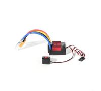 HEIBTENY 60A Brushless ESC 2-3S Electric Controller with BEC Fan for 1/10 RC Car Truck Crawler Tank, Waterproof Heat Sink Protection for LiPo NiMH Battery(red)