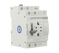 HEIBTENY 63A Automatic Manual Transfer Switch 110V Dual Power Source Changeover for Home Generator RV, Fast 0.05s Transition with Over and Under Voltage Protection, 50/60Hz