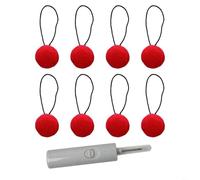 HEIBTENY 8 Pcs Bed Sheet Clips Anti-Slip Quilt Holder, With Crochet Hook Needleless Fastener, For Duvet Cover Blanket Secure Grip Buckle Fixator, For Home Bedroom(Red)