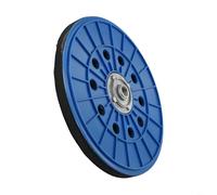 HEIBTENY 9 Inch Drywall Sander Backup Pad, 210mm Sanding Disc with 10 Holes and 14mm Thread, Blue PP Polishing Plate for Dustless and Portable Sanders