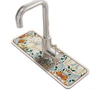 HEIBTENY Absorbent Mat for Kitchen Worktops, Sink Tap Drain Pad, Fast Water Absorption, No More Moisture (A)