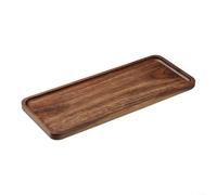 HEIBTENY Acacia Wood Rectangular Serving Tray, Coffee, Fruits, Snacks | Elegant Natural Finish, Easy Clean, 3 Size Options Available, Tea, Home Party Decor
