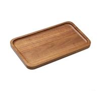 HEIBTENY Acacia Wood Rectangular Serving Tray, Coffee, Fruits, Snacks | Elegant Natural Finish, Easy Clean, 3 Size Options Available, Tea, Home Party Decor
