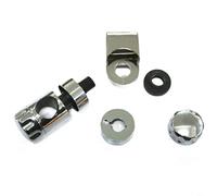HEIBTENY Adjustable Shower Head Holder Bracket For 25Mm Rail Slider Chrome ABS Plastic Handset Mount With Double Locking Nut Bathroom Shower Arm Replacement Accessory