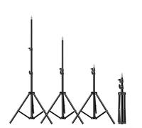 HEIBTENY Adjustable Tripod Stand Microphone, Ring Light Holder 150CM Extendable Aluminum Alloy, Support 1/4 Inch Screw Lightweight Foldable for Studio Stage Home Outdoor Recording(120cm)