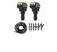 HEIBTENY Adjustable Windshield Washer Nozzle Kit For BMW for FORD Car Wiper Water Spray Jet With Hose And Connectors(tube 3 meters)