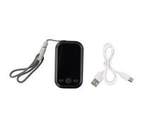 HEIBTENY Air Quality Detector with PM1.0, PM2.5, PM10, Temp & Humidity Sensor, HD Color Screen, Portable Dust Meter for Home Office, Black(Black)