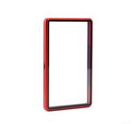 HEIBTENY Aluminum Alloy and Tempered Glass Protective Case for PSA Rated Trading Cards, 14.2x8x1 cm Holder for Sports Card Collectors, Sleek Display Box Multiple Color Options(red)