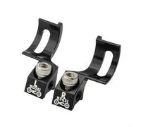 HEIBTENY Aluminum Alloy Shift Mount for I-Spec & for SRAM MatchMaker, CNC Brake Lever Integrator for BL-M9000/M8000/XX1/X01, Black Red Gold, 1 Pair(black)