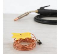 HEIBTENY Argon Welding Control Line Switch with Aviation Connector, 220V Copper Foot Pedal Extension Cable For TIG MIG Welder, Optional Length 2-20 Meters(5m)