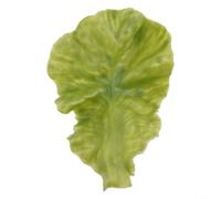 HEIBTENY Artificial Lettuce Decoration Soft PU Fake Vegetable Leaf Model for Kitchen Accessories, Home Decor, Photography Props, DIY Crafts and Stage Display, Lifelike Green(Small)