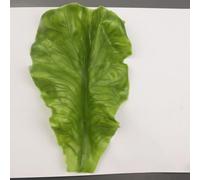 HEIBTENY Artificial Lettuce Decoration Soft PU Fake Vegetable Leaf Model for Kitchen Accessories, Home Decor, Photography Props, DIY Crafts and Stage Display, Lifelike Green(Large)