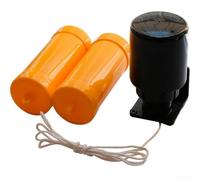 HEIBTENY Automatic Water Level Controller Float Switch for Tank Pool, Dual-Ball Design, 5A 250V, Heat-Resistant PP Material, For Easy Install with L-Bracket, Orange/Yellow(Yellow)